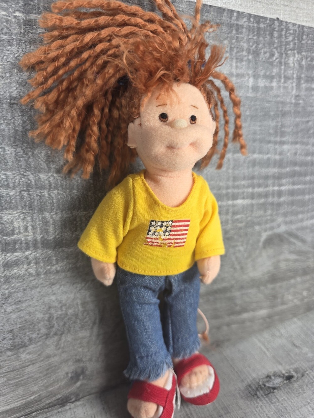 TY American Millie Teenie Beanie Boppers Plush Stuffed Doll b108